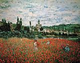 Claude Monet Poppy Field near Vetheuil painting